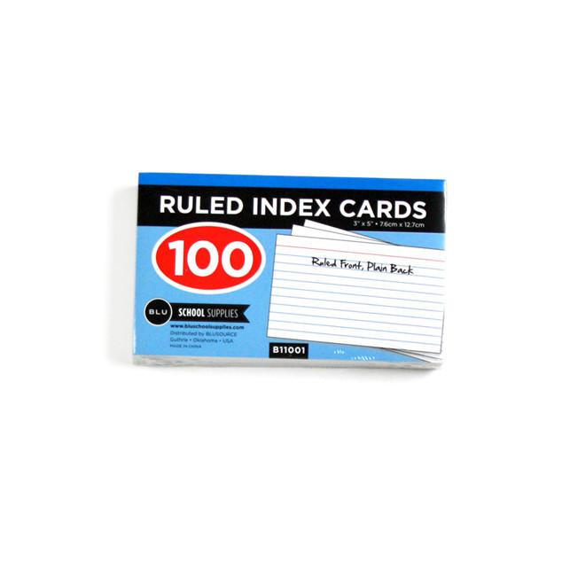 3 by 5 Inch Ruled Index Card Sold in Bulk For School Supplies
